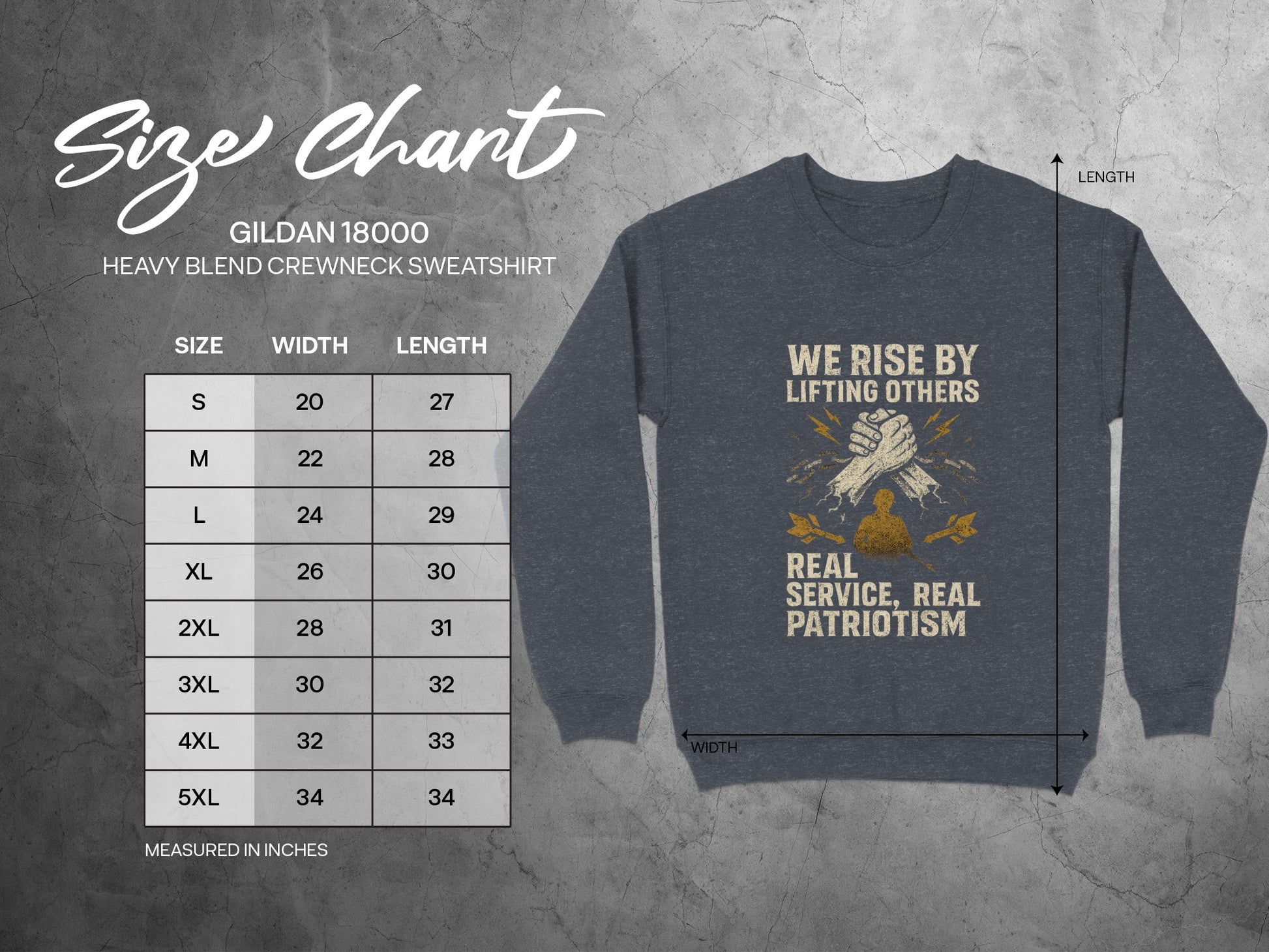 We Rise By Lifting Others Real Service Sweatshirt product type