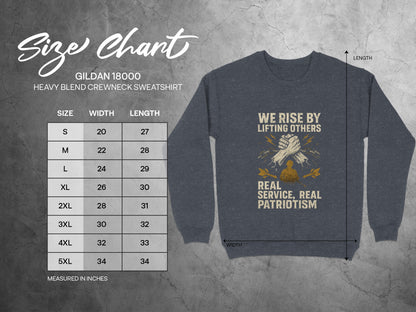 We Rise By Lifting Others Real Service Sweatshirt product type