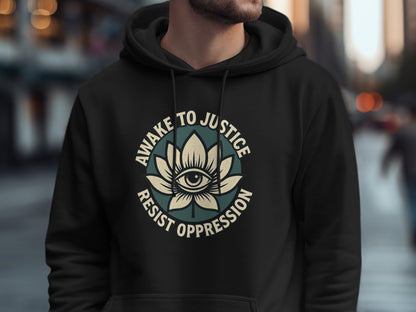 Awake to Justice Resist Oppression Hoodie product type