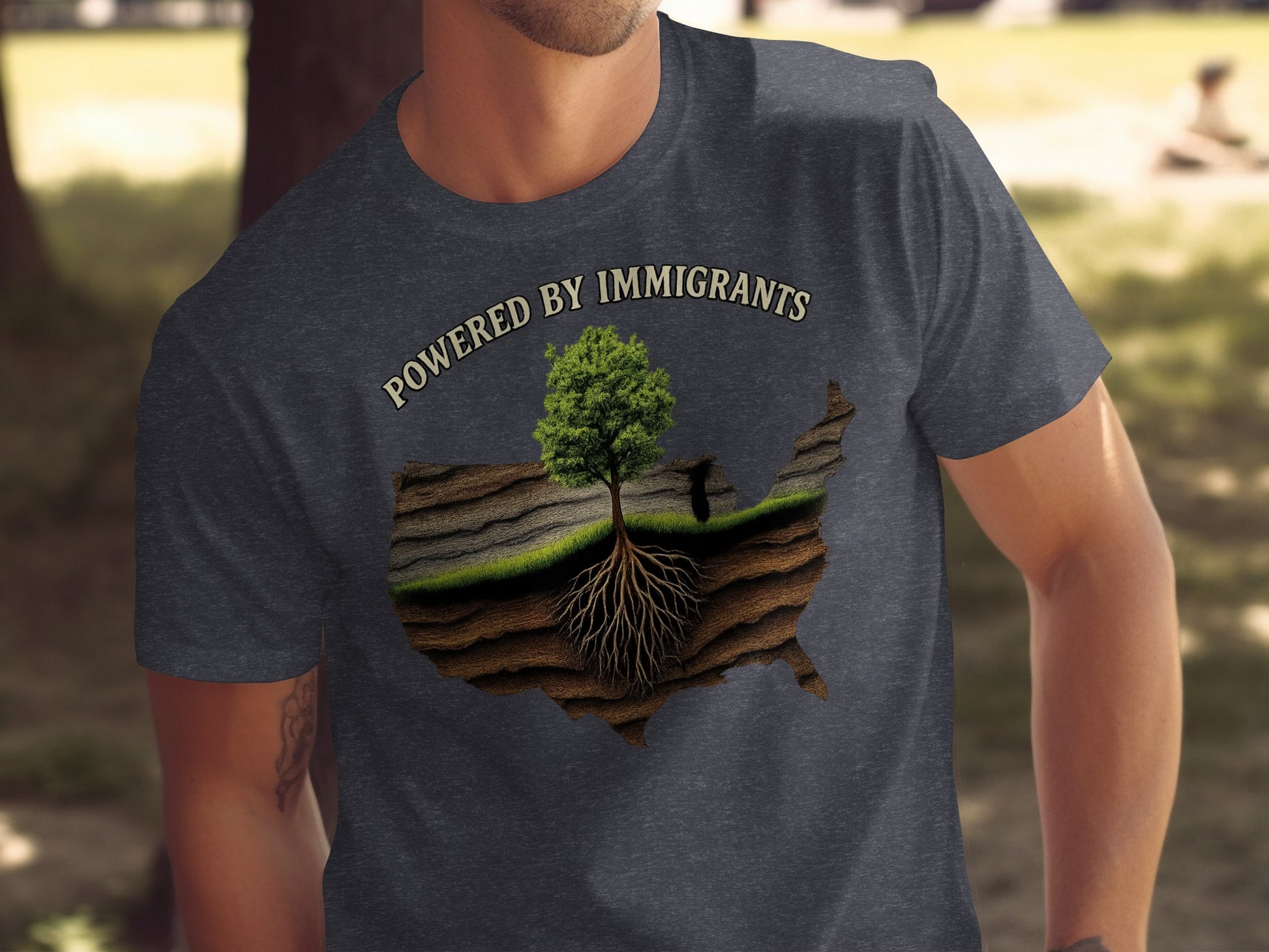 Powered by Immigrants Graphic T-Shirt product type
