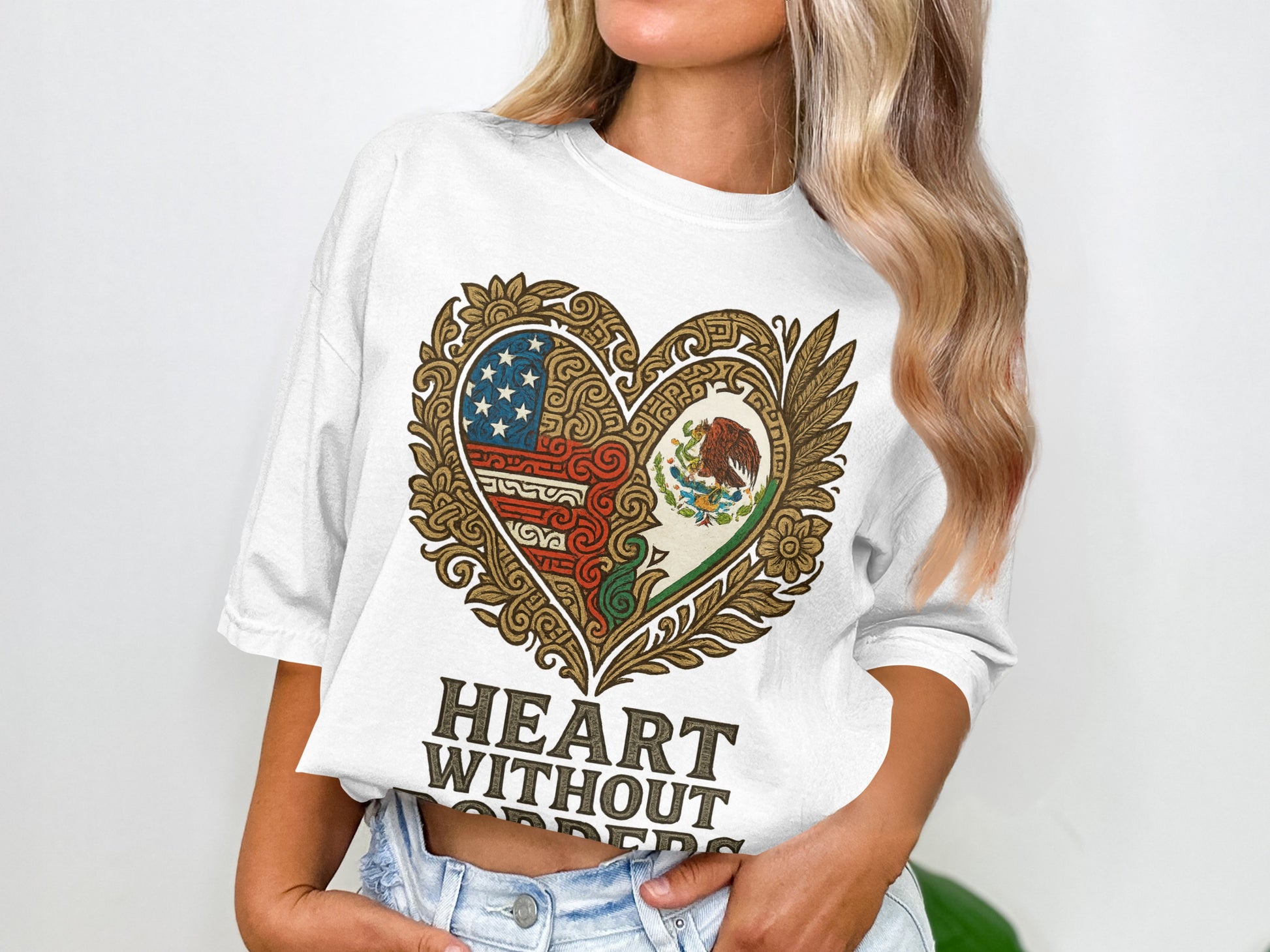 Heart Without Borders Graphic T-Shirt Design