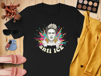Anti ICE Graphic Tee Shirt with Unique Design