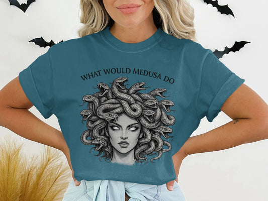 What Would Medusa Do Snake Hair Greek Mythology T-Shirts
