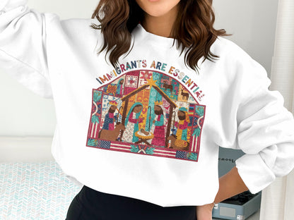 Immigrants Are Essential Sweatshirt Graphic Hoodie