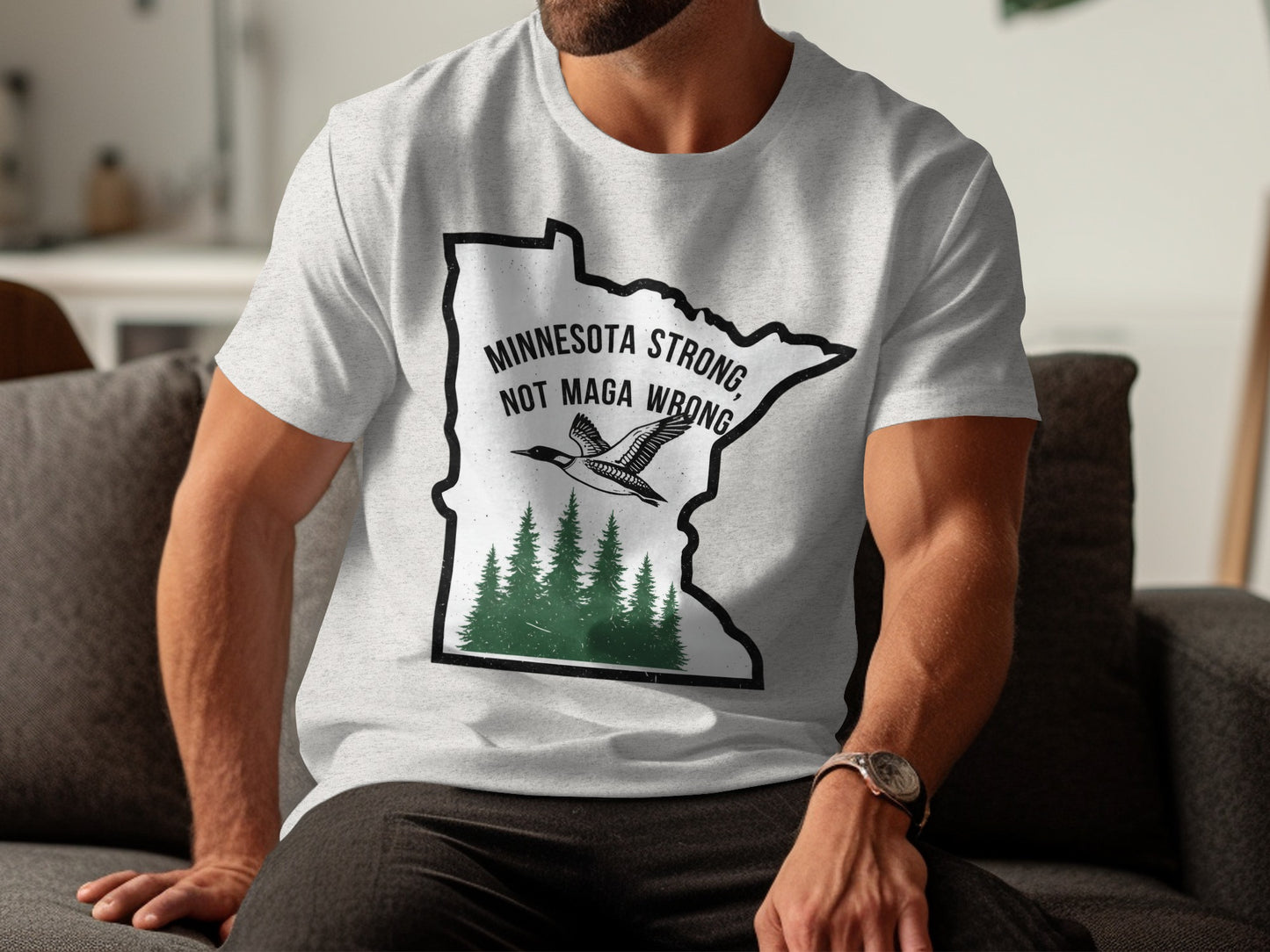 Minnesota Strong Not Maga Wrong T-Shirt product