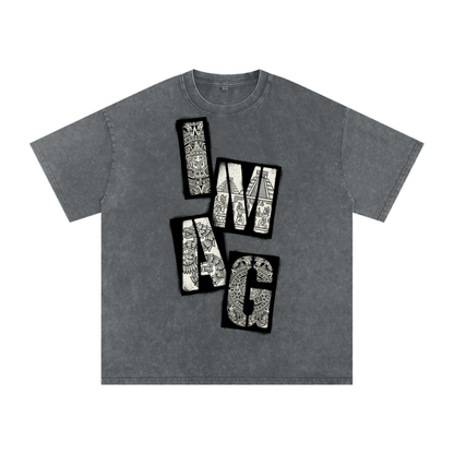 IMAG Snow Washed Oversized Cotton T-Shirt