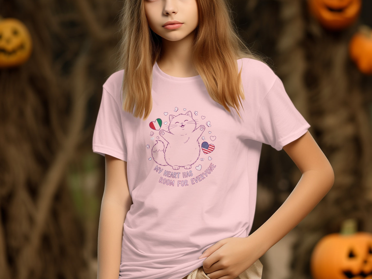 Cat Lover My Heart Has Room for Everyone Shirt