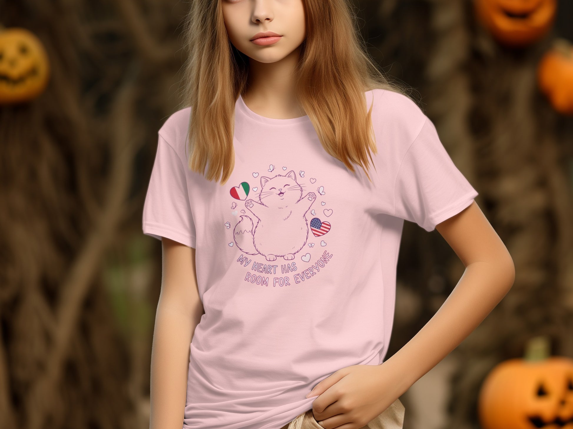 Cat Lover My Heart Has Room for Everyone Shirt