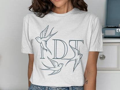 Graceful Birds and FDT Graphic Design Shirt product