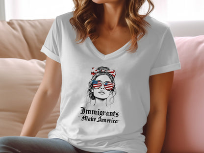 Immigrants Make America Patriotic Graphic T-Shirt product type