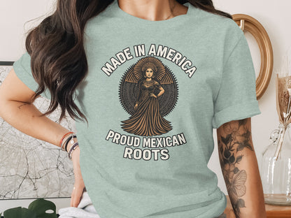 Made In America Proud Mexican Roots Graphic T-Shirt product