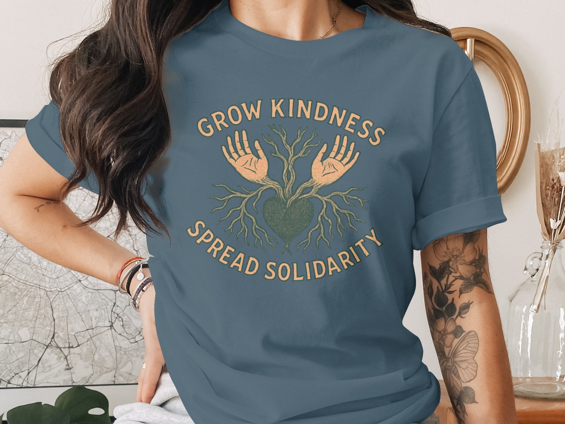 Grow Kindness Spread Solidarity Graphic T-Shirt product