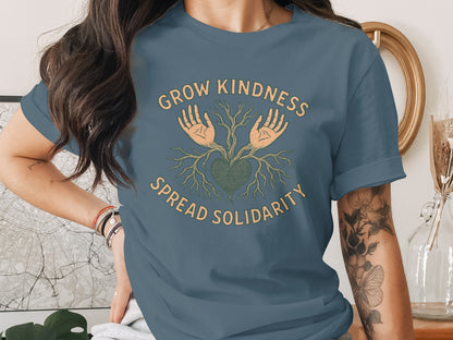 Grow Kindness Spread Solidarity Graphic T-Shirt product