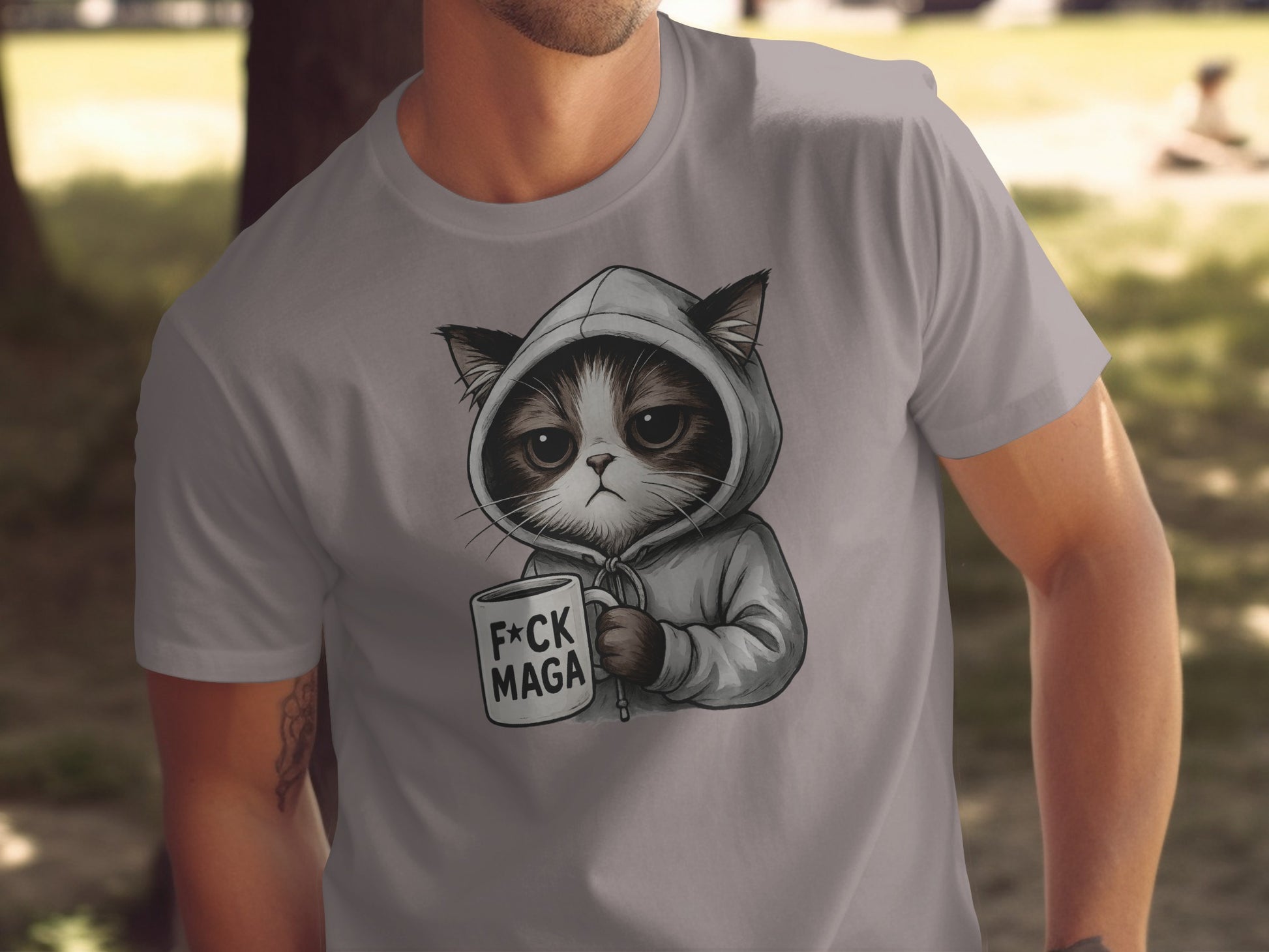 Grumpy Cat Drinking Mug Graphic Tee for Unique Style