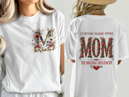 Floral Mom The Original Influencer T-Shirt product type