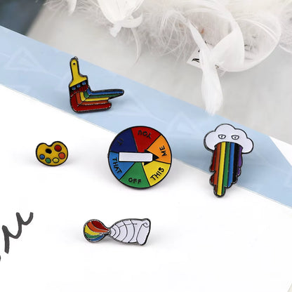Celebrate Love with Our Custom Rainbow Enamel Pins - Stylish LGBT Brooches Featuring Heart and Gesture Designs for Bags, Shirts, and Lapels - Perfect Unique Jewelry Gifts