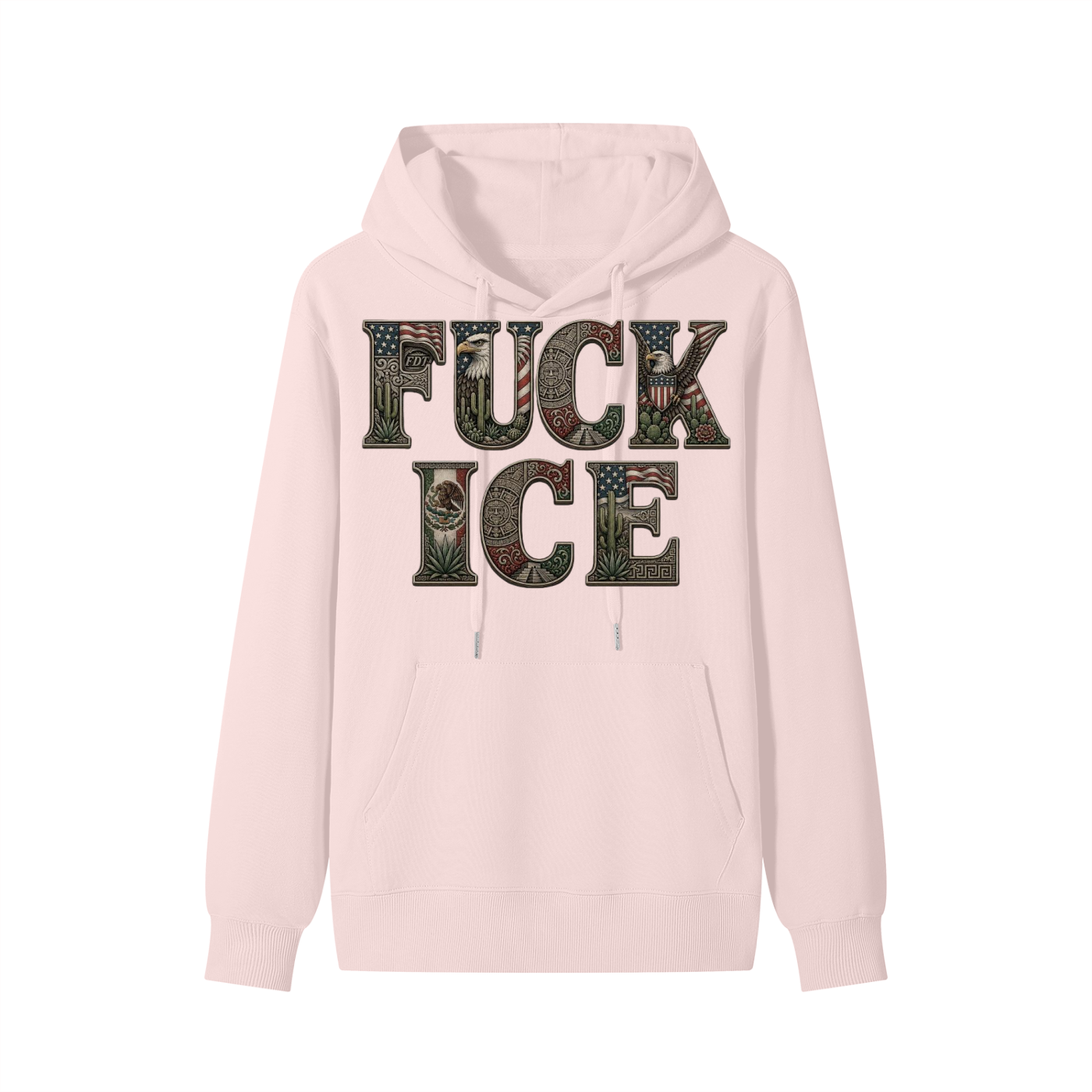 Fuck Ice & Amexican Pride Classic Unisex Cotton Hoodie