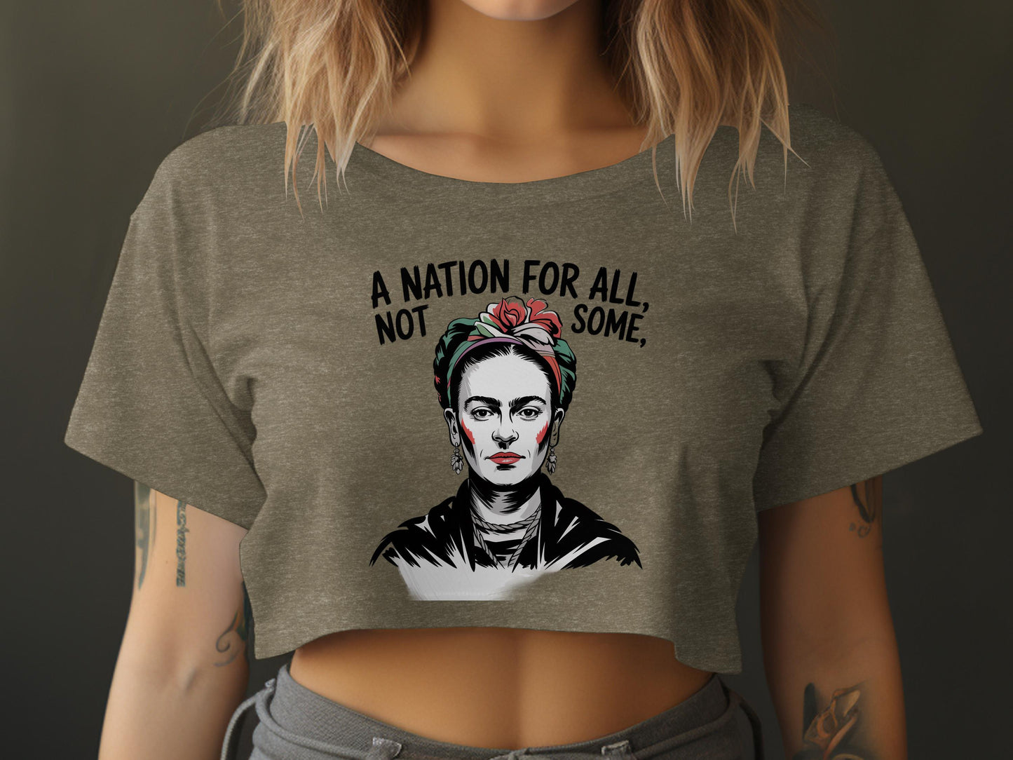A Nation For All Not Some Graphic Crop Top product