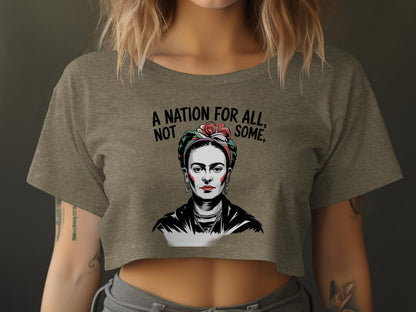 A Nation For All Not Some Graphic Crop Top product