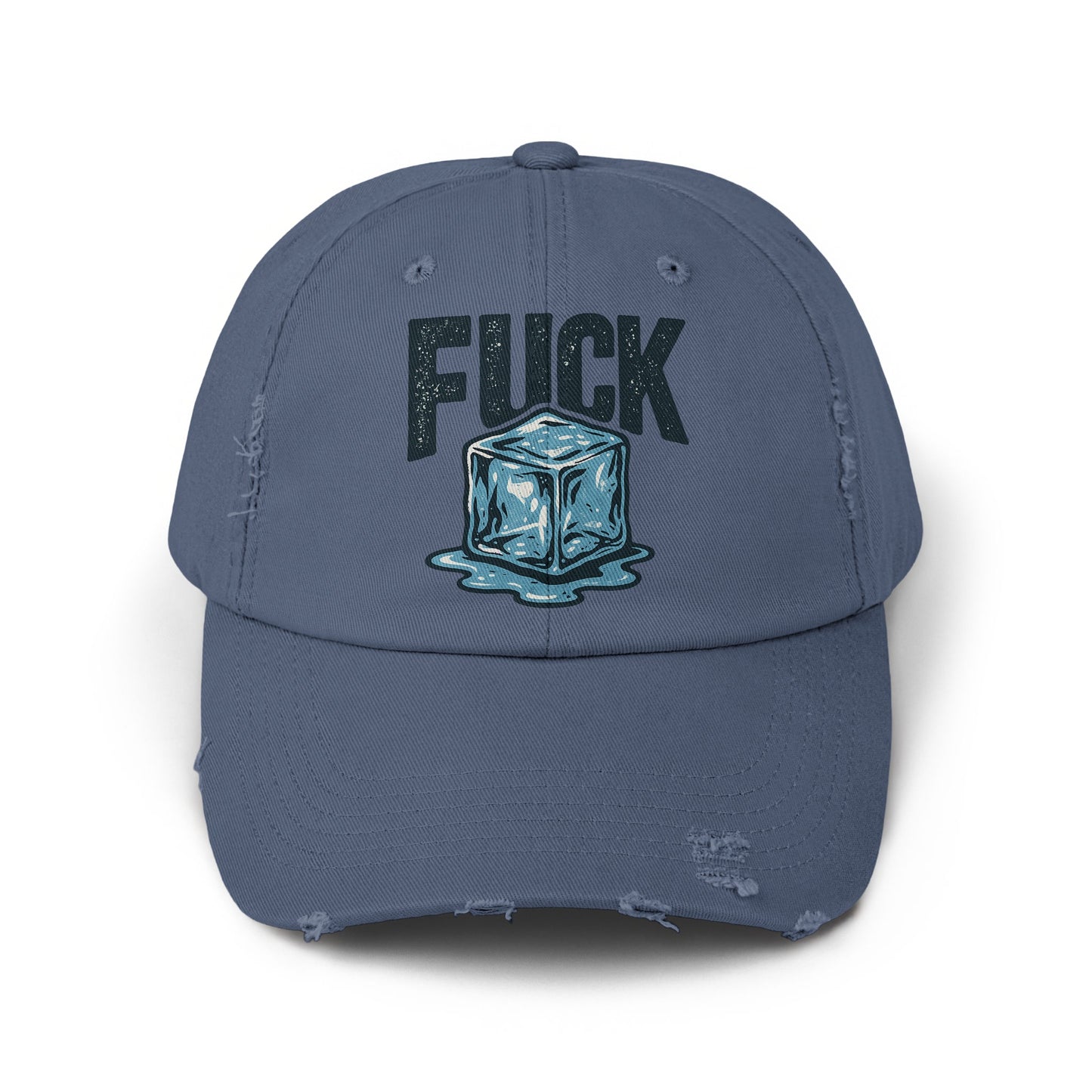 Ice Cube Design Blue Unstructured Dad Hat product