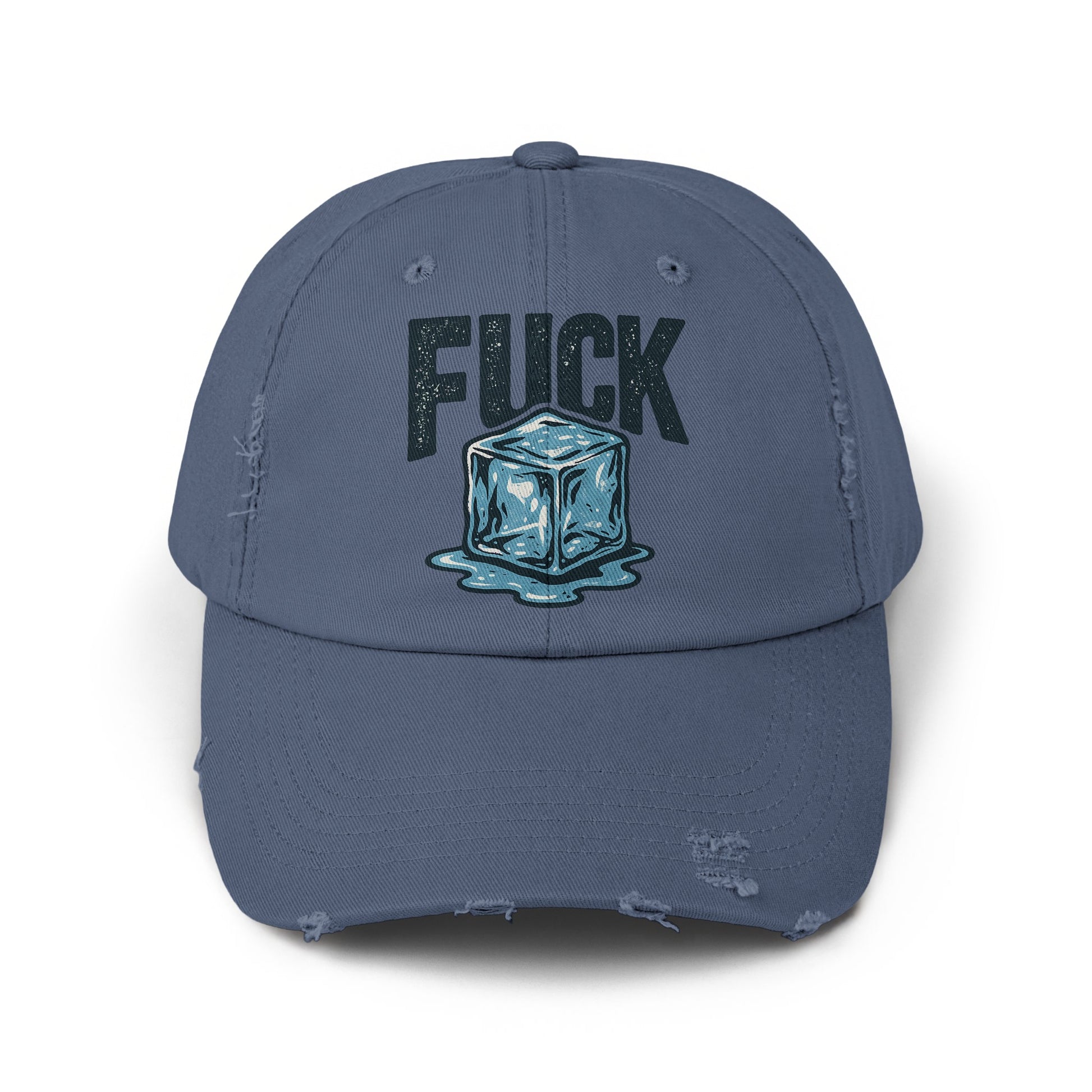 Ice Cube Design Blue Unstructured Dad Hat product