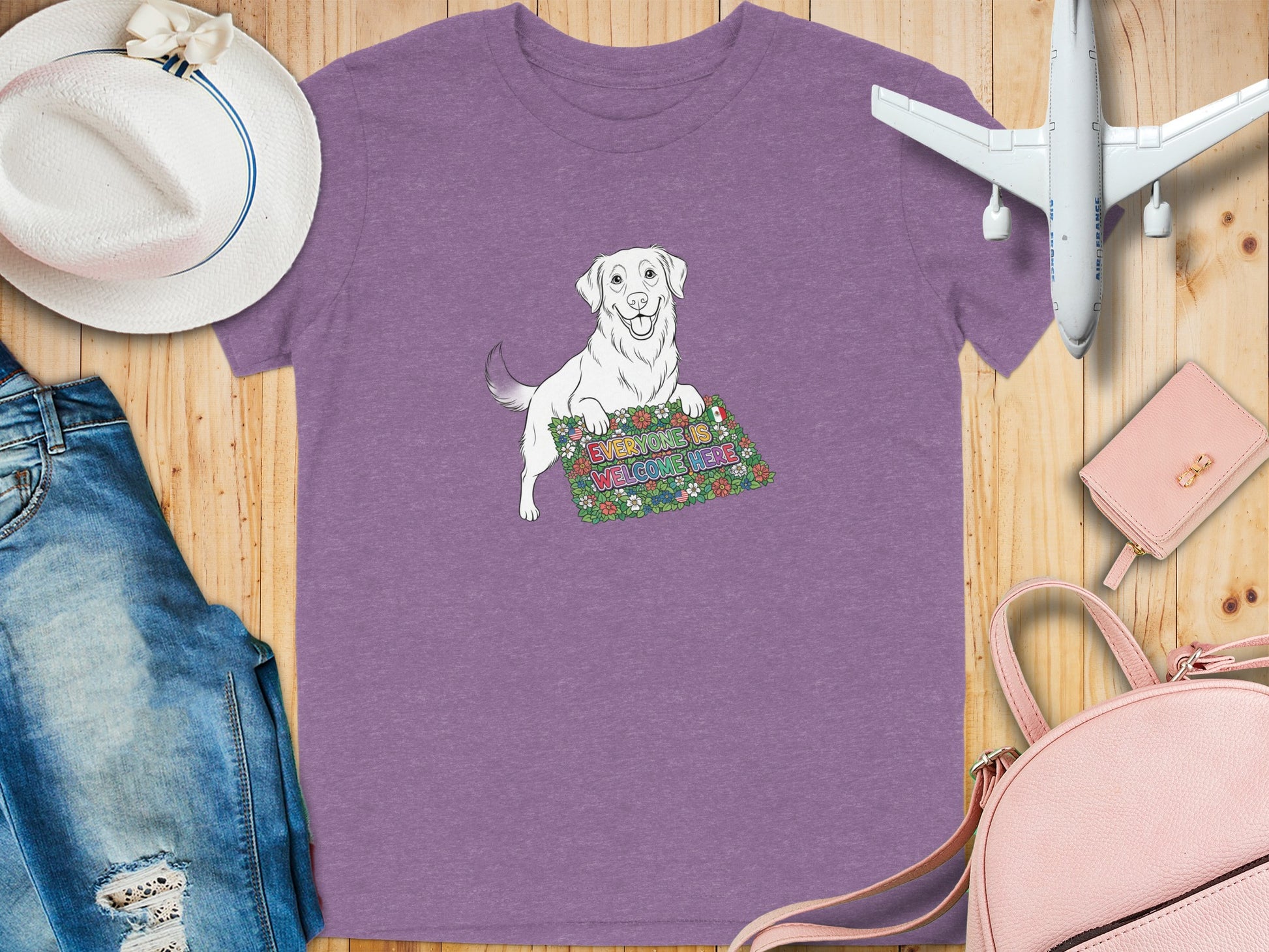 Welcome Sign Puppy Graphic T-shirt