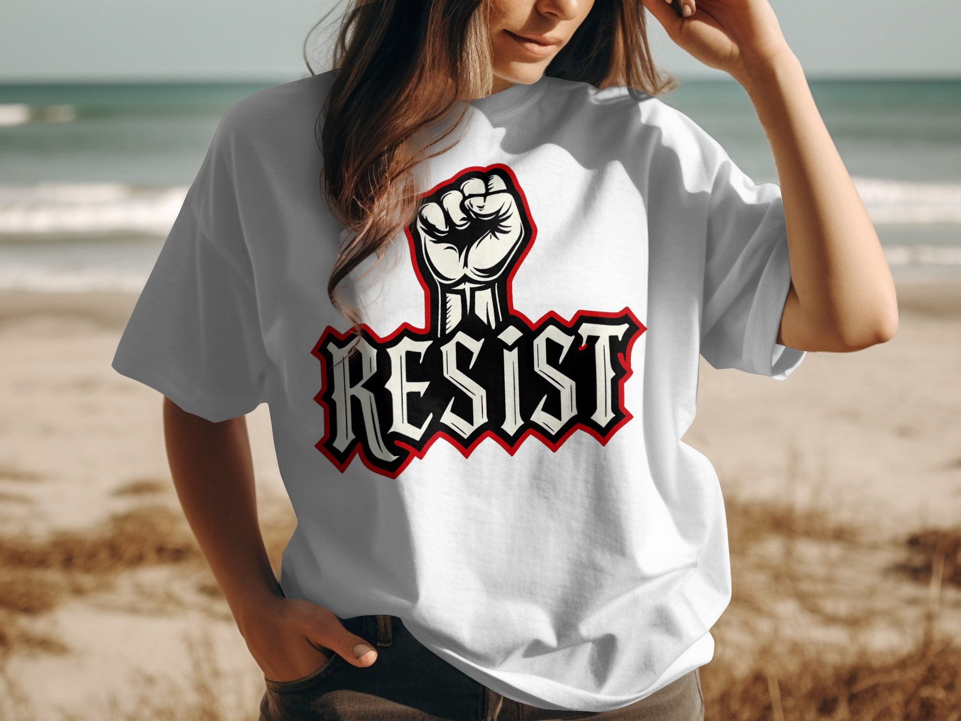 Bold Empowering Resist Fist Graphic Tee product