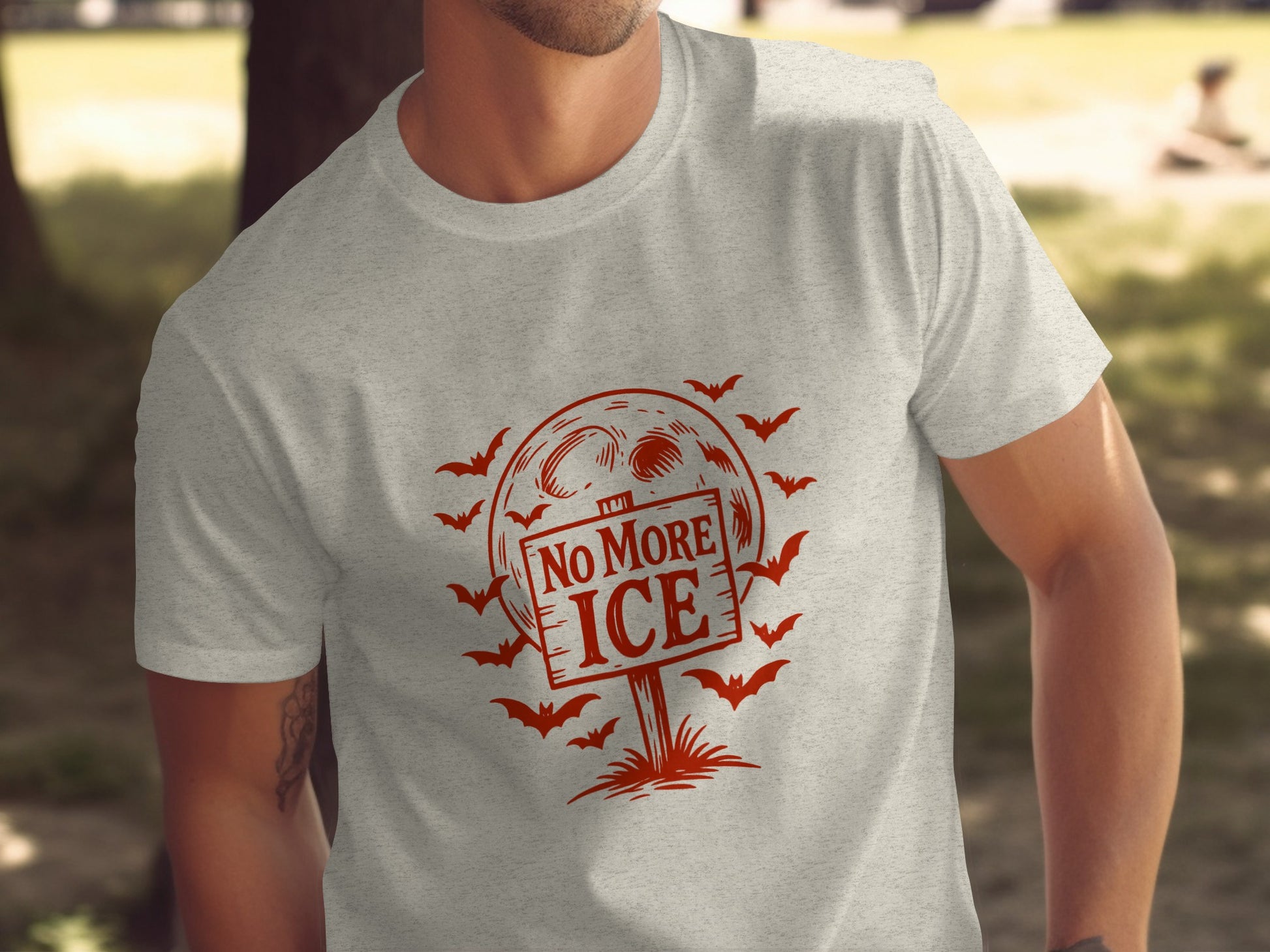 No More ICE Halloween Themed Bats T-shirt product type