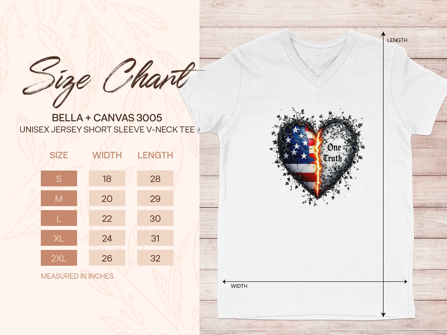 One Truth Heart Design Unisex Jersey Short Sleeve Tee product