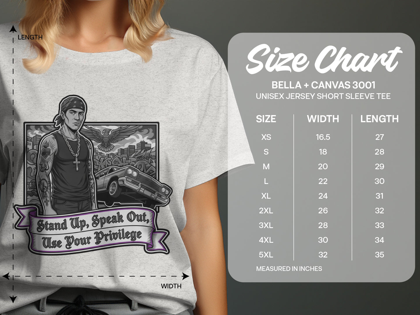 Stand Up Speak Out Use Your Privilege Tee