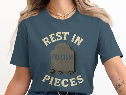 Rest In Pieces Anti-Fascism Graphic Shirt product