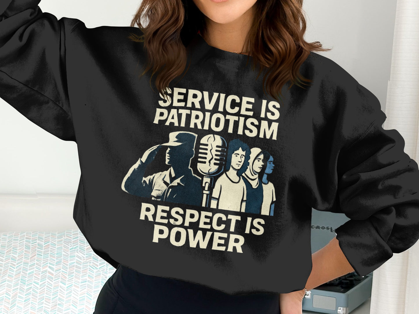 Service Is Patriotism Respect Is Power product