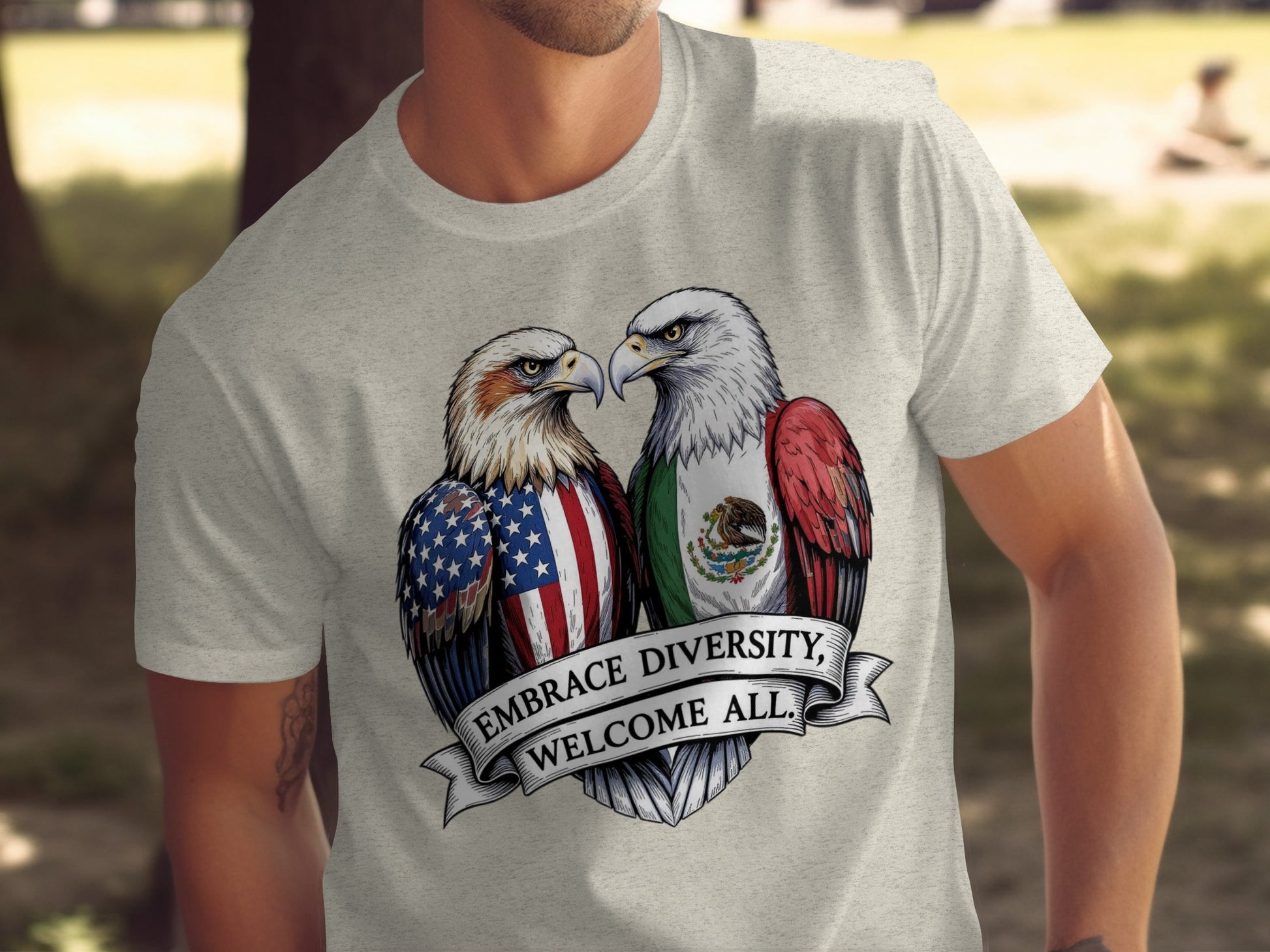 Embrace Diversity Welcome All Graphic T-shirt product type