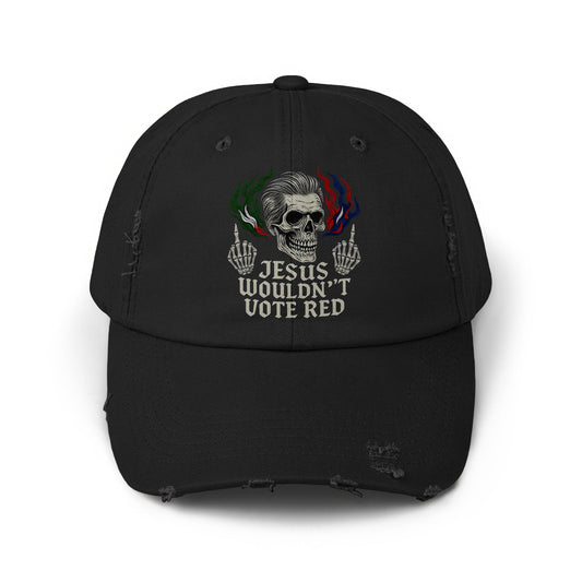Jesus Wouldn't Vote Red Skull Graphic Hat product