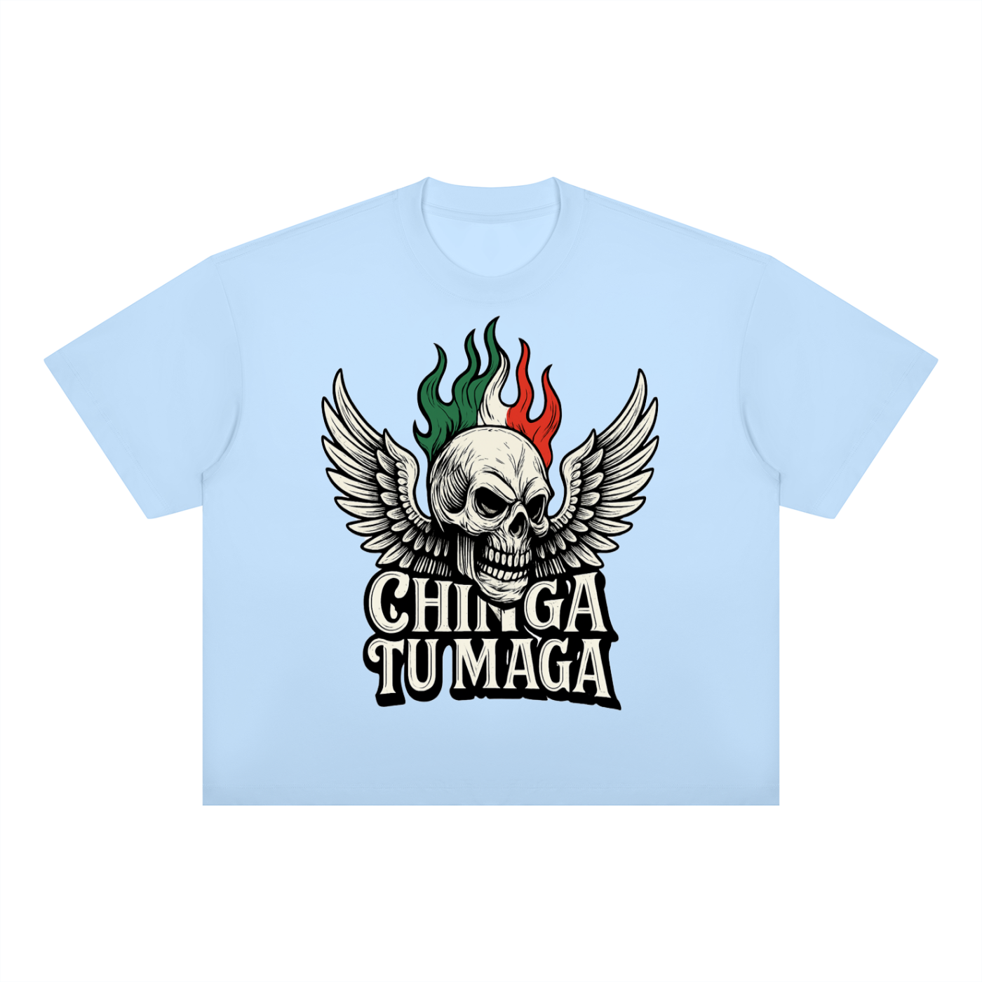 Chinga Tu Maga Unisex Boxy Drop Shoulder T-Shirt
