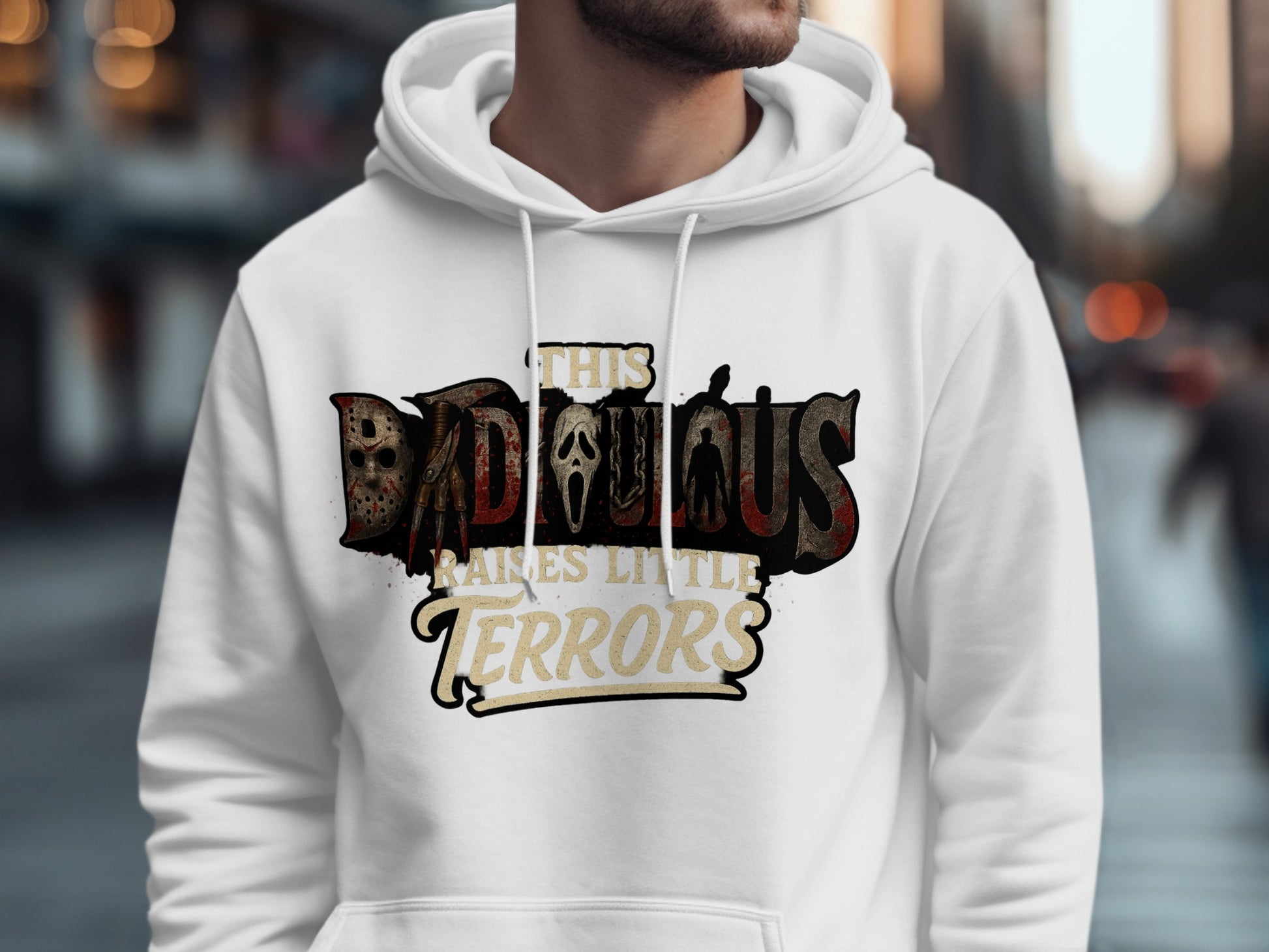 This Dad Raises Little Terrors Hoodie Product