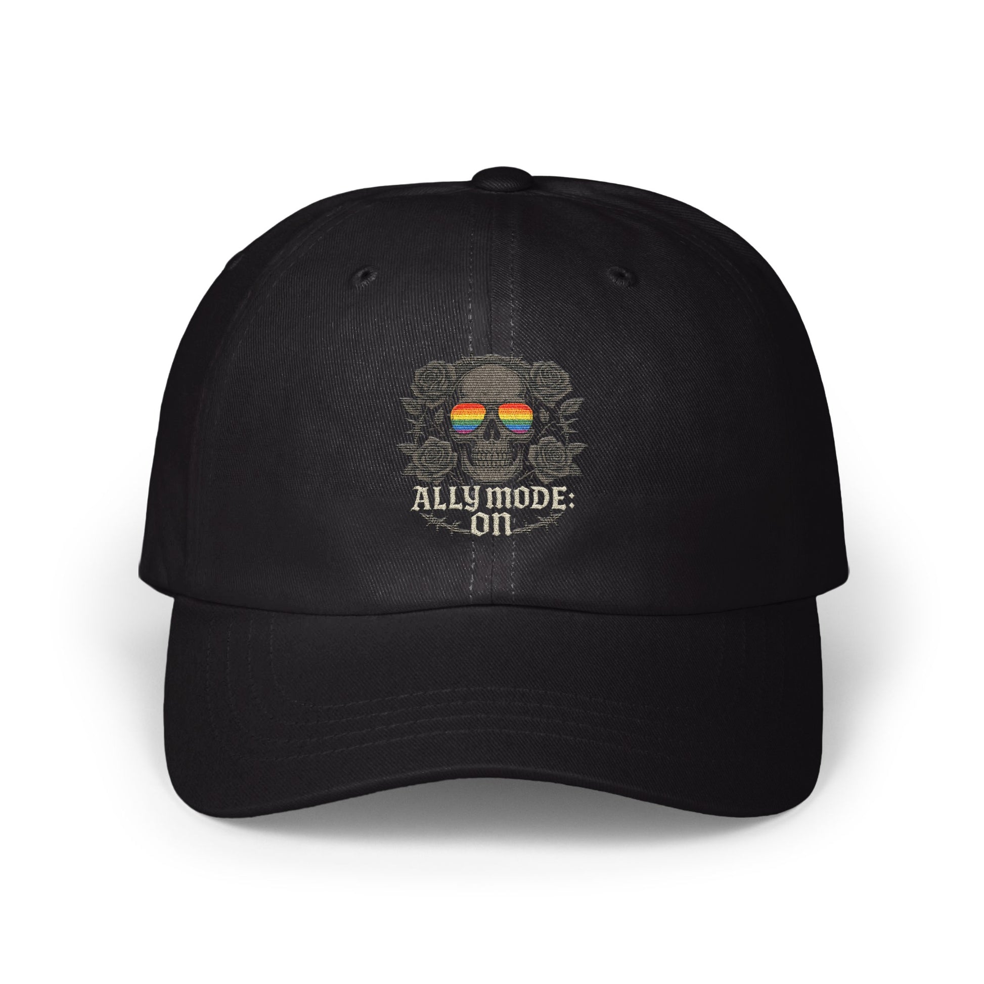 Ally Mode On Skull Embroidery Black Hat product