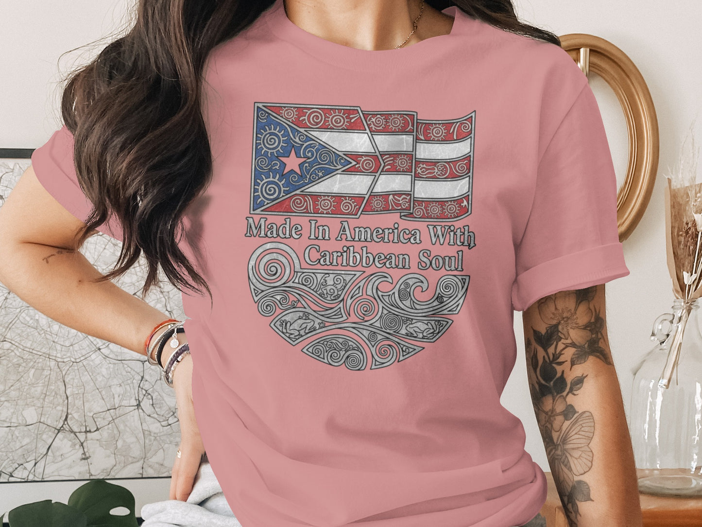 Made In America With Caribbean Soul Graphic Tee