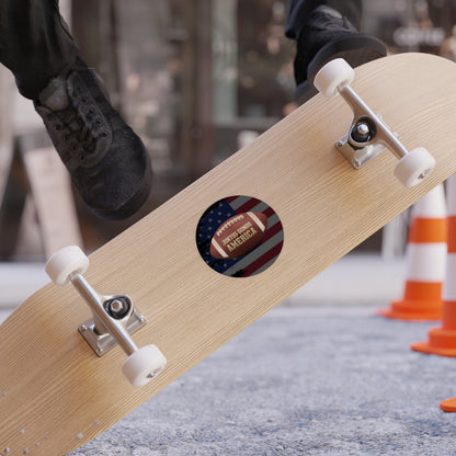 Unique Skateboard with American Flag Design