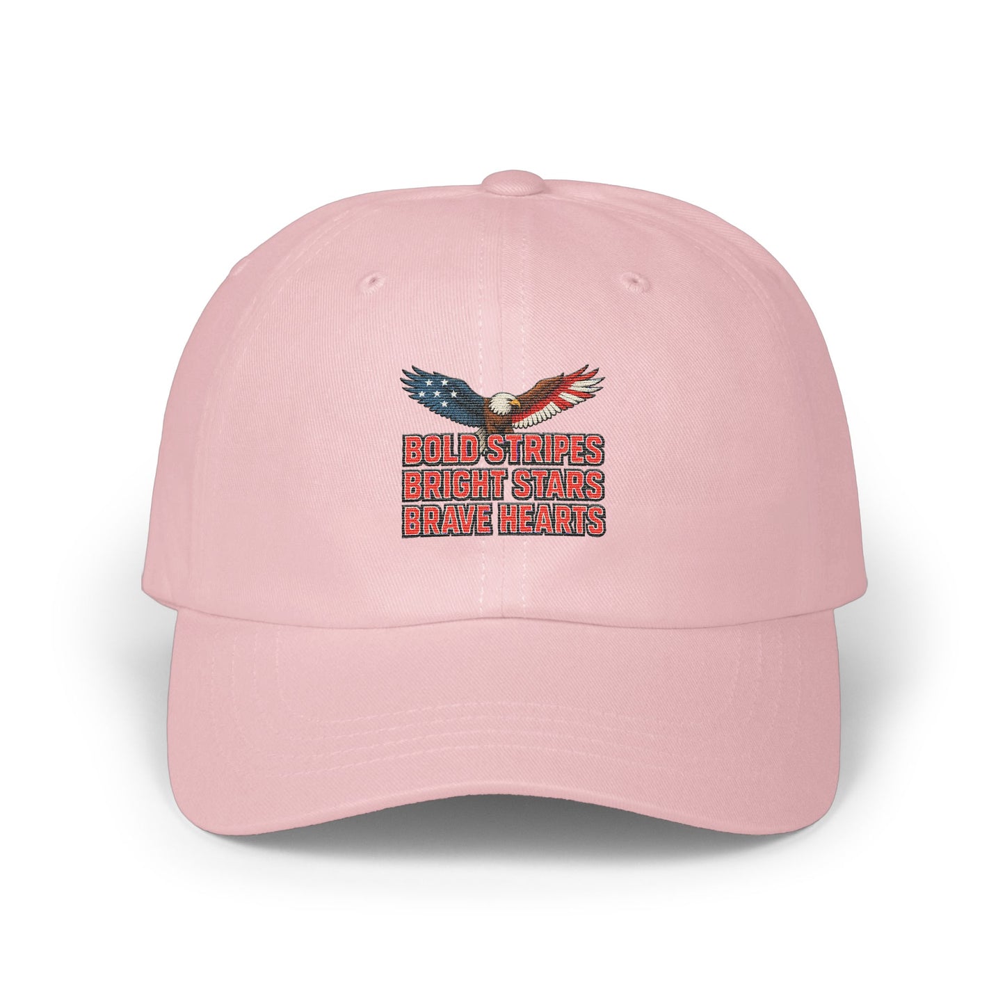 Bold Stripes Bright Stars Brave Hearts hat product