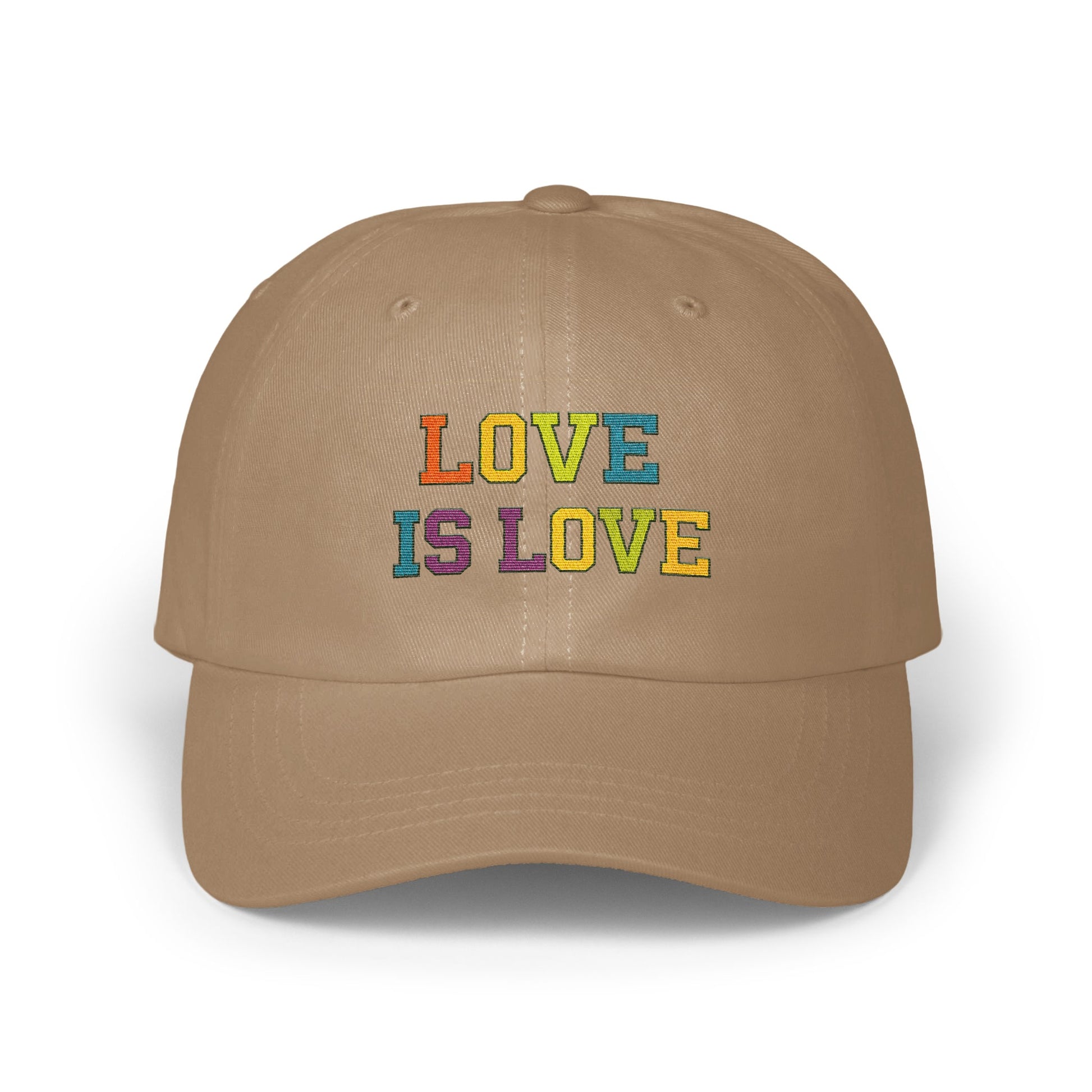 Love Is Love Bold Rainbow Embroidered Cap product