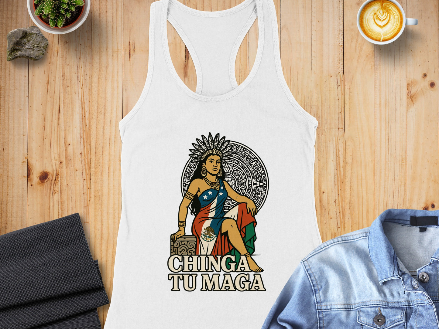 Chinga Tu Maga Graphic Tank Top