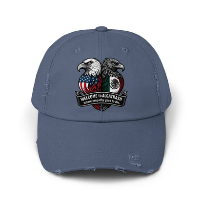 Welcome To Algatrash Distressed Cap Product