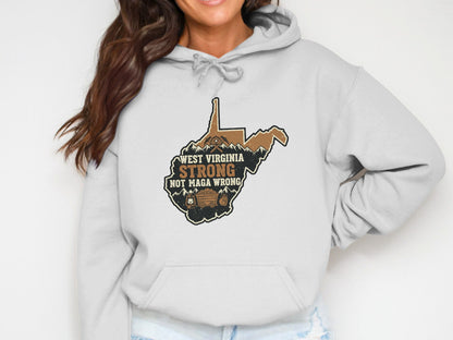 West Virginia Strong Not Maga Wrong Hoodie product