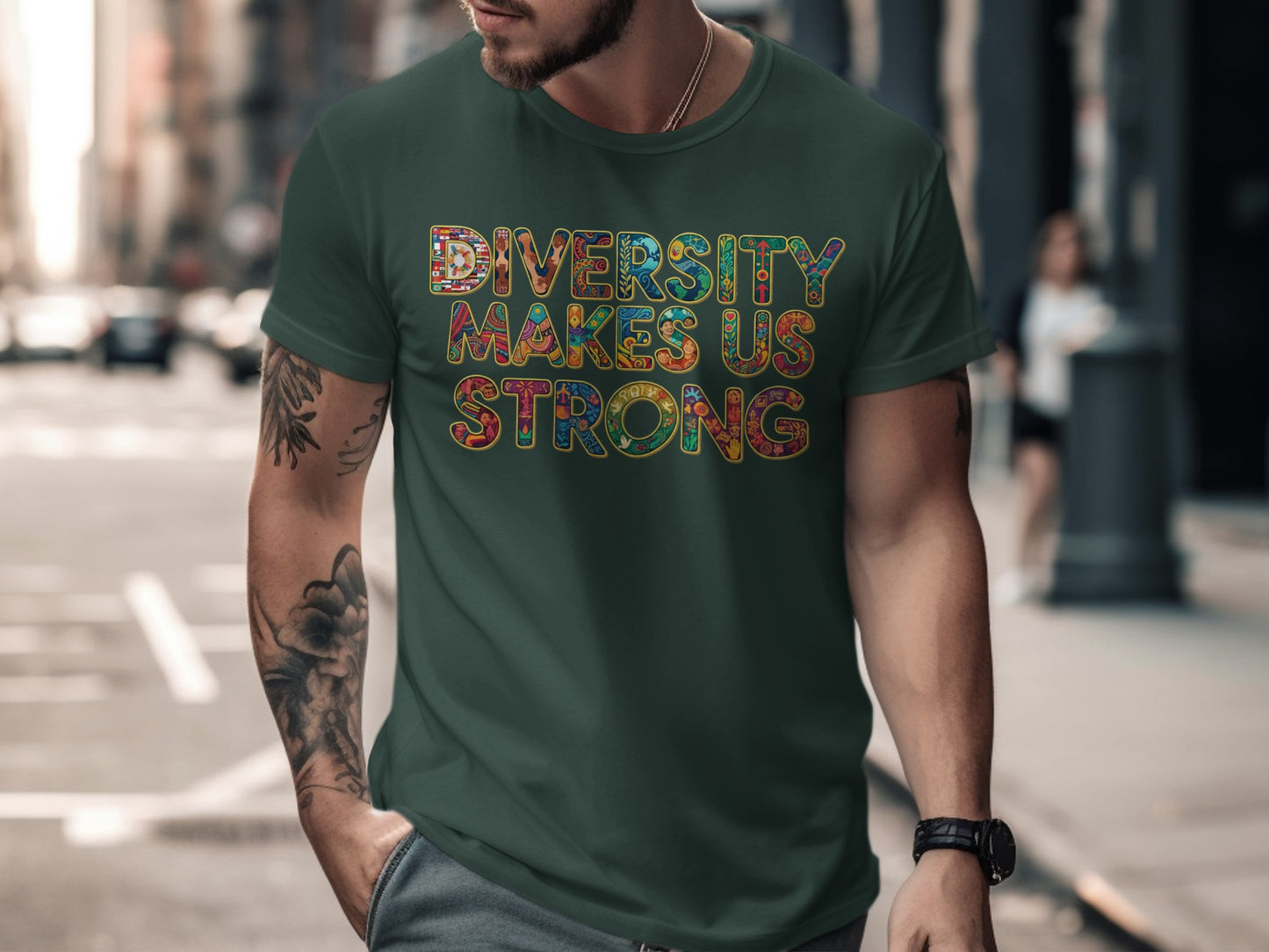 Diversity Makes Us Strong Graphic Shirt Product