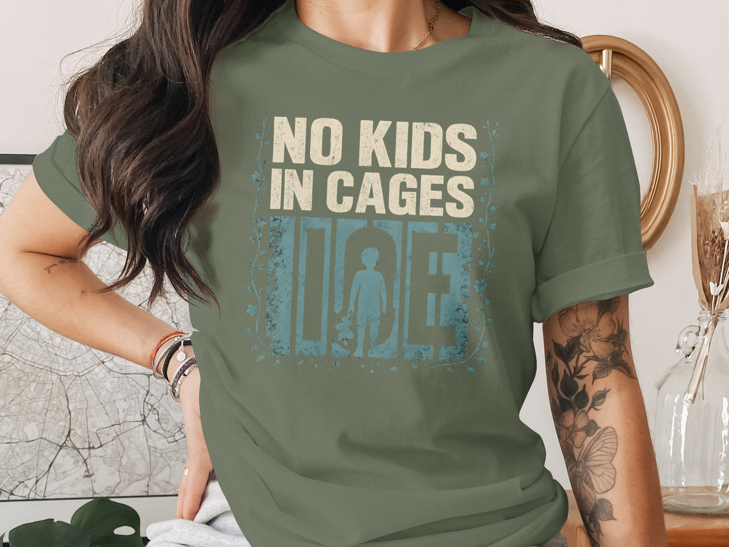 No Kids in Cages Graphic Tee Shirt product type