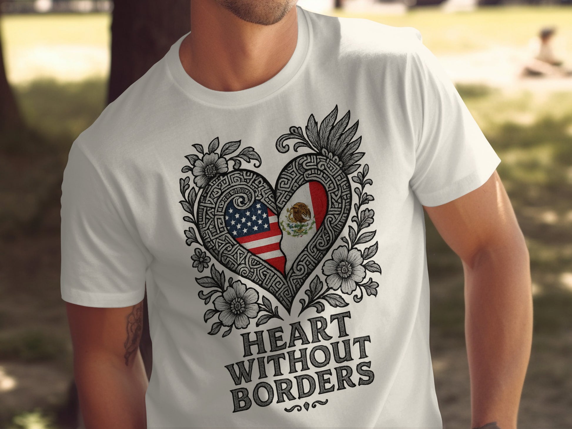 Heart Without Borders Inspirational T-Shirt