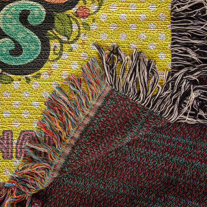 Custom Mother's blanket, add your personalization to Woven Blanket, amazing quality