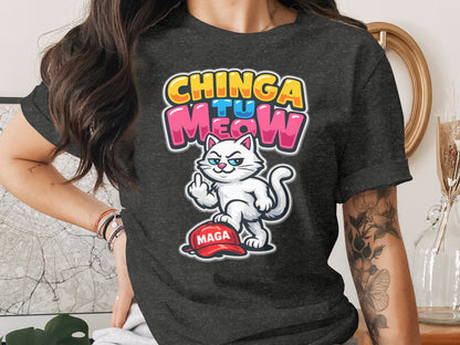Chinga Tu Meow Cat Design MAGA Hat product type