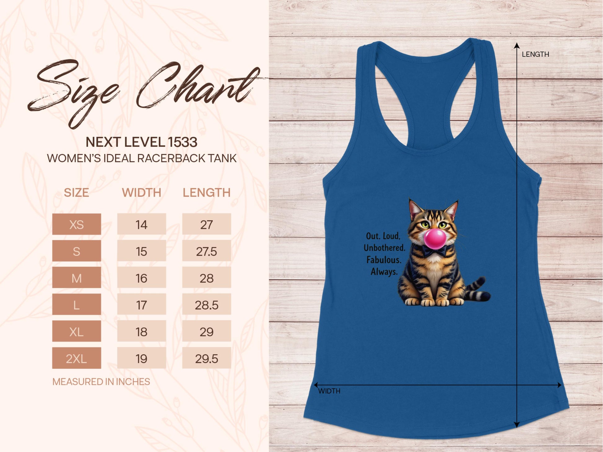 Cat with Bubblegum Women's Ideal Racerback Tank product type